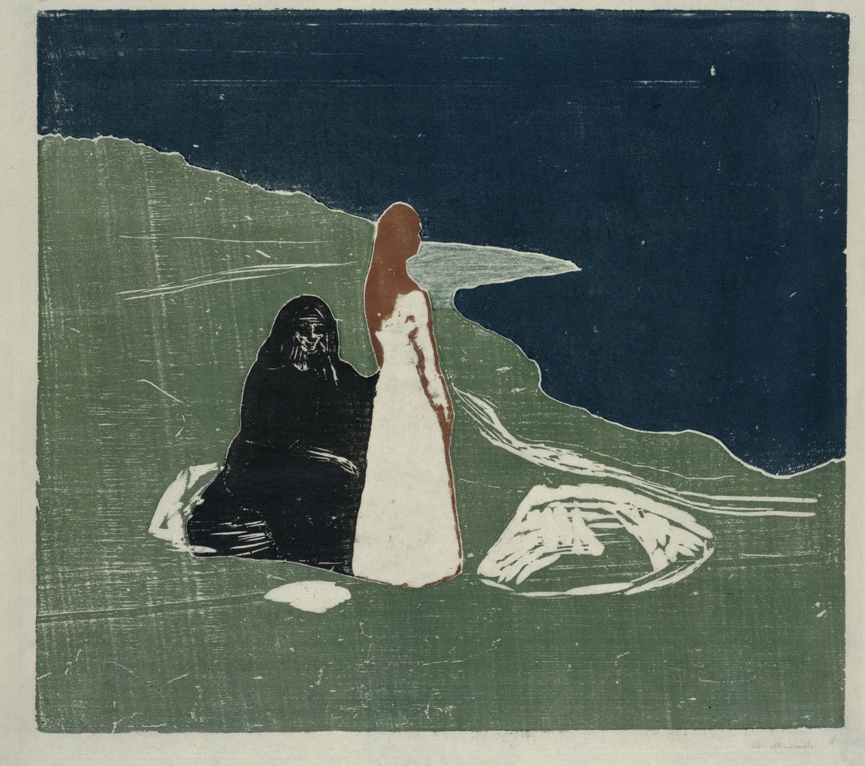 Dvě ženy na pobřeží od Edvard Munch