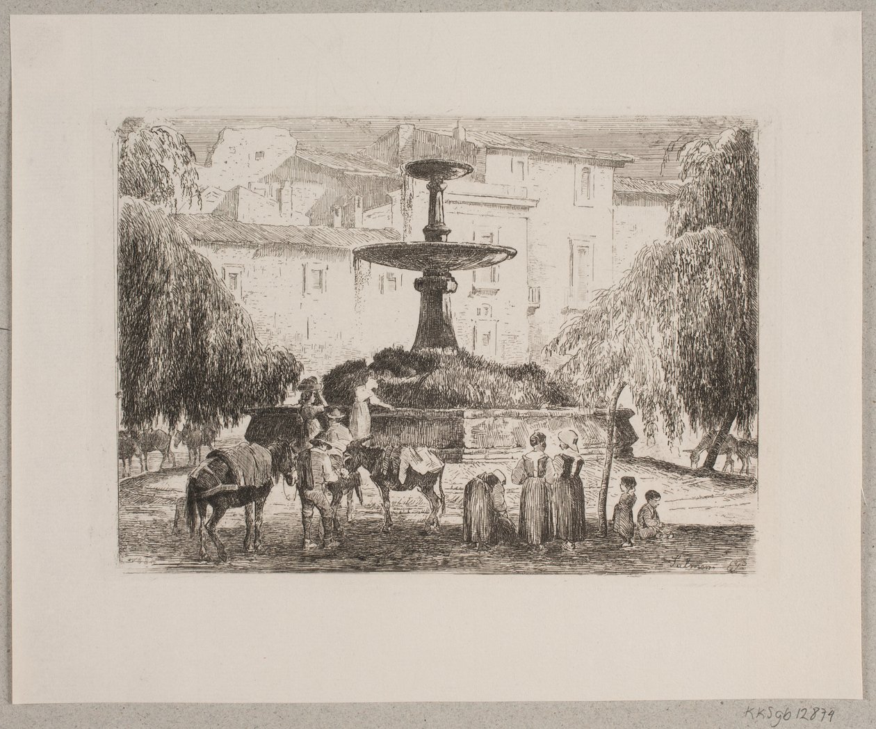 Torv i Sulmona od Edvard Petersen
