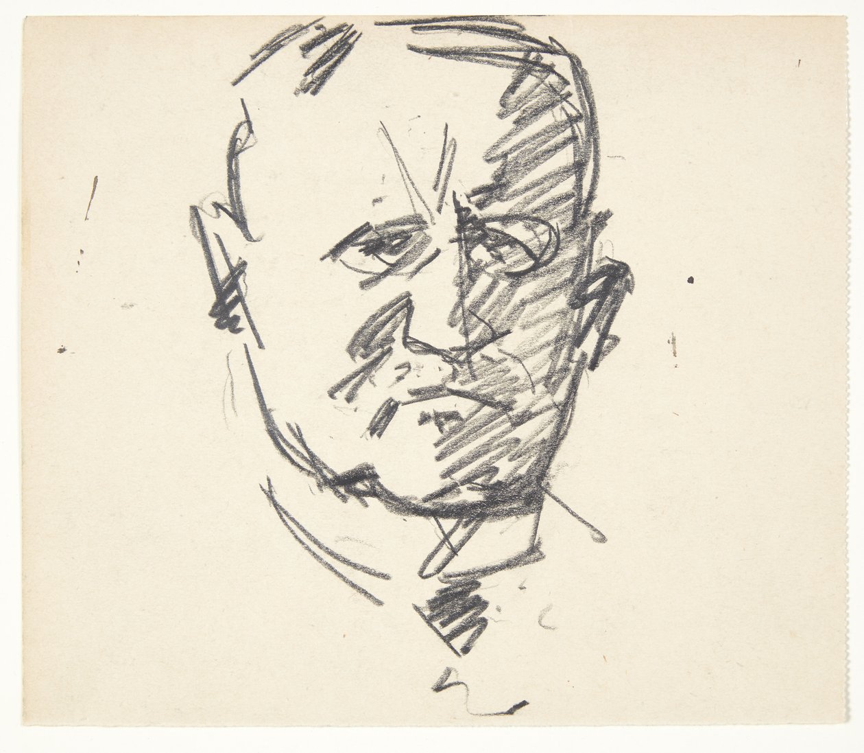 Studie k portrétu profesora MUDr. Carl Lorentzen (1860-1932) od Edvard Weie