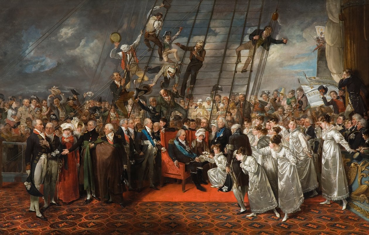 Příjezd Ludvíka XVIII do Calais, 1792-1819 od Edward Bird