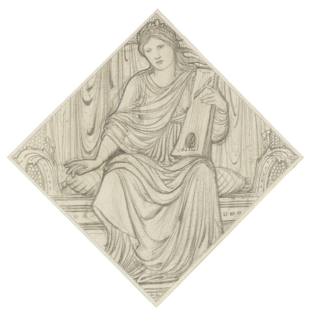 Žena s lyrou od Edward Burne Jones