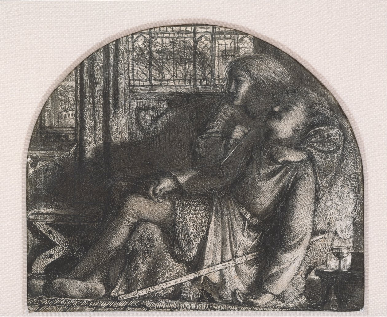 Vstal jsem v tiché noci; Učinil jsem svou dýku ostrou a jasnou od Edward Burne Jones