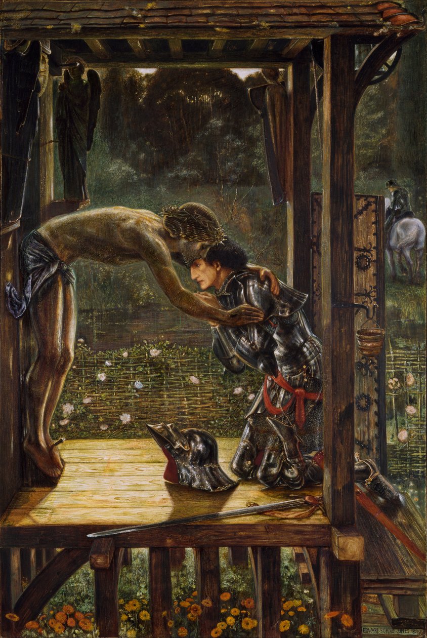 Milosrdný rytíř od Edward Burne Jones