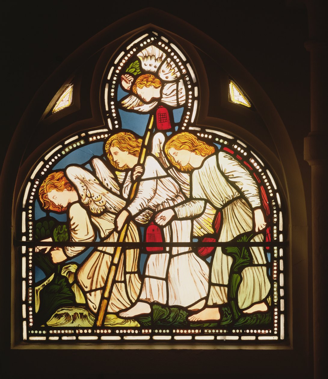 Andělé, 1862 (vitráže) od Edward Burne Jones