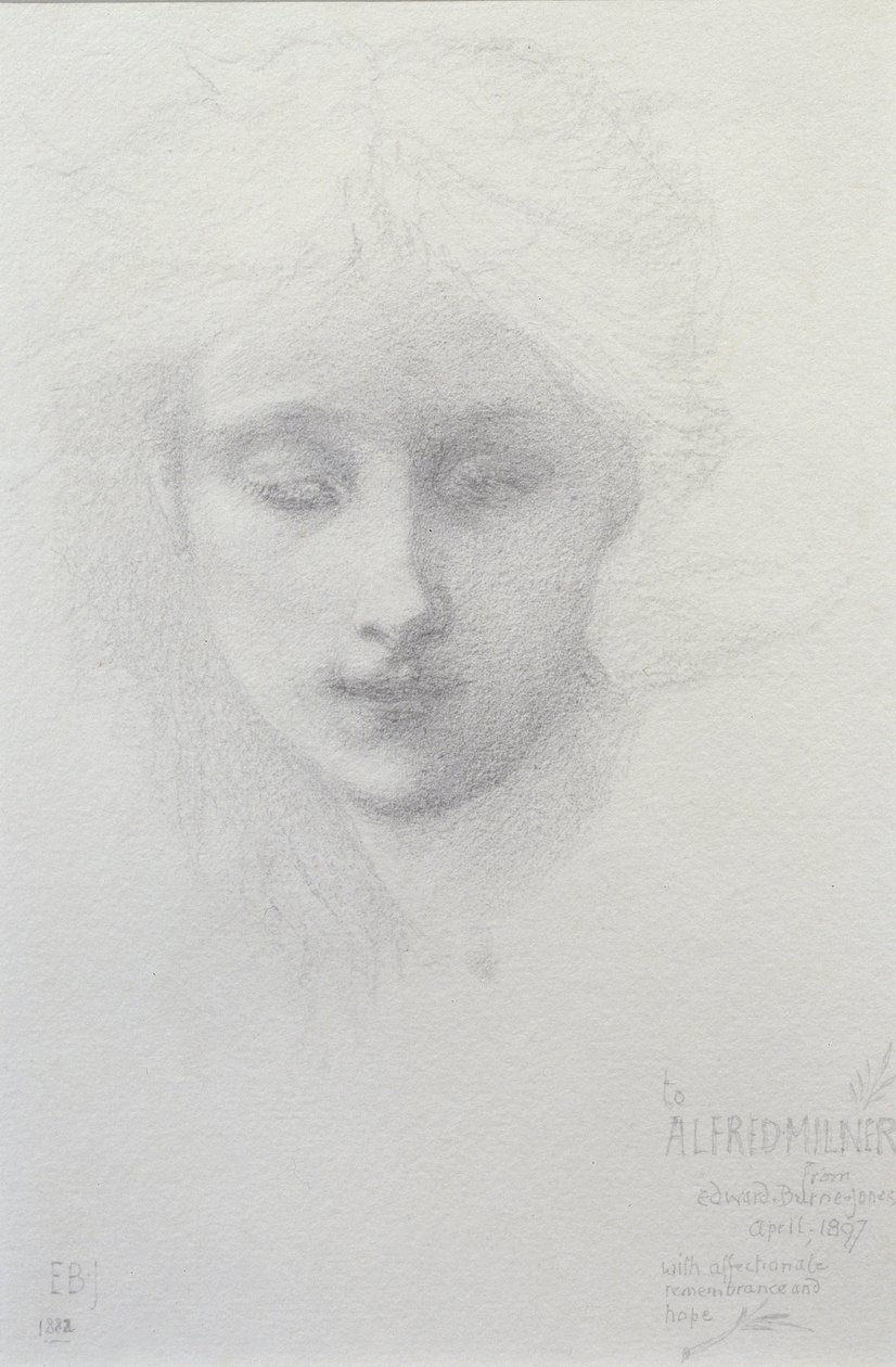 Lady Violet Milner, 1882 od Edward Burne Jones
