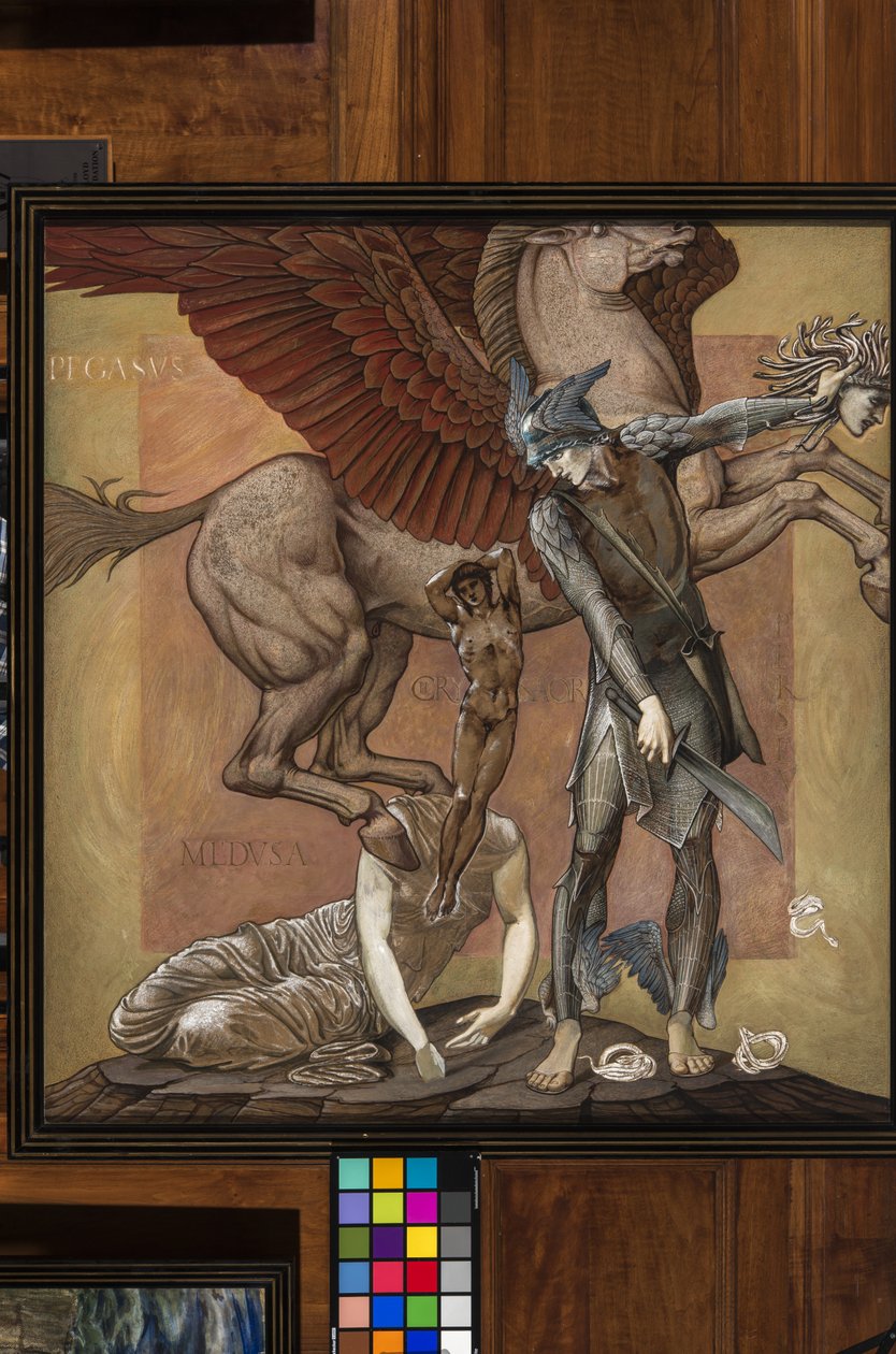 Smrt Medúzy I, kolem roku 1876 (kvaš) od Edward Burne Jones