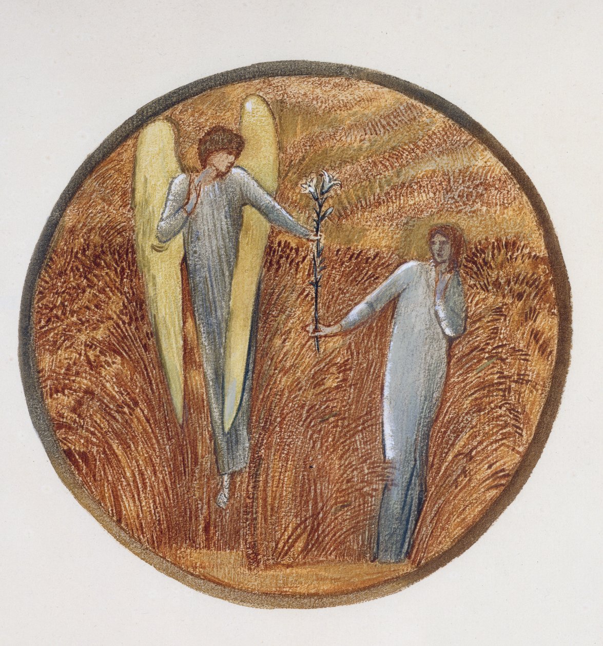 Květinová kniha: VI. Květ Boží, 1905 (litho s kvašem na papíře) od Edward Burne Jones