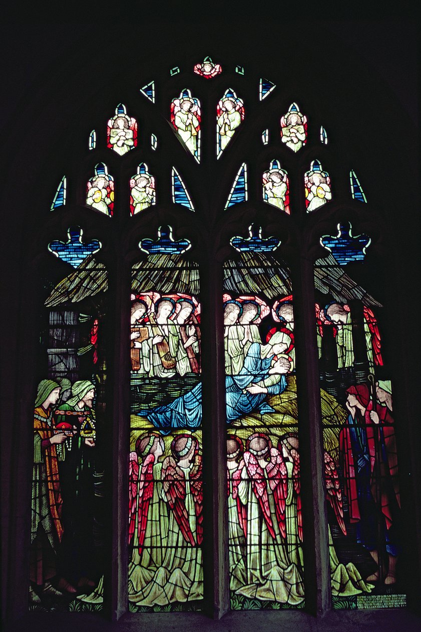 Narození Páně (vitráže) od Edward Burne Jones