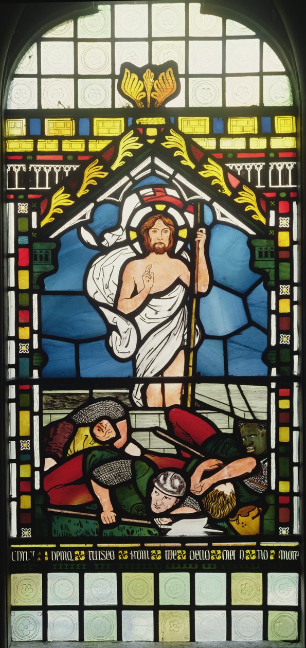 Vzkříšení, 1861 (vitráže) od Edward Burne Jones