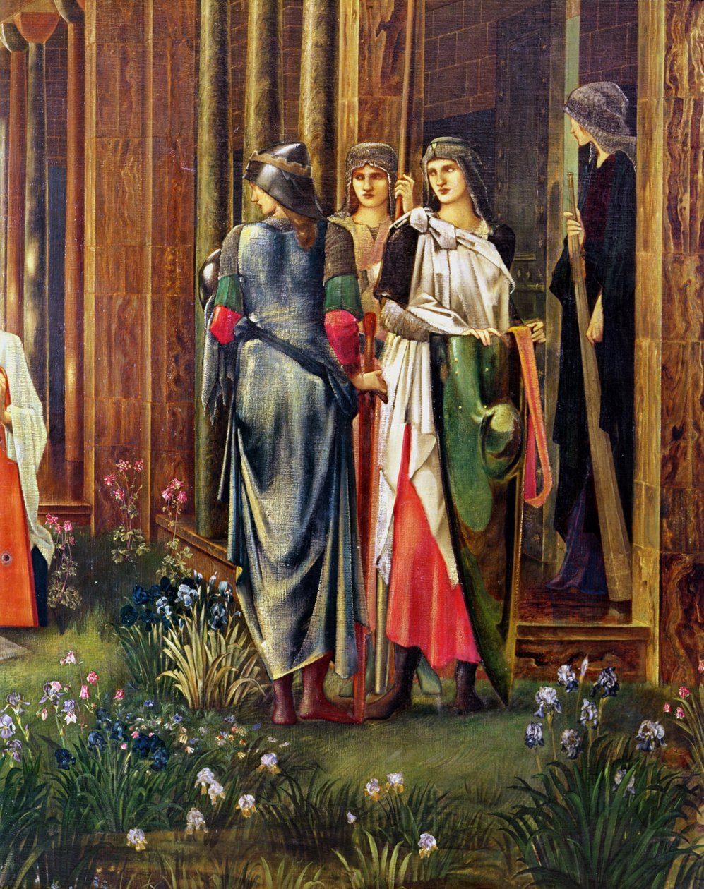 Spánek krále Artuše v Avalonu 1881-98 (detail) od Edward Burne Jones