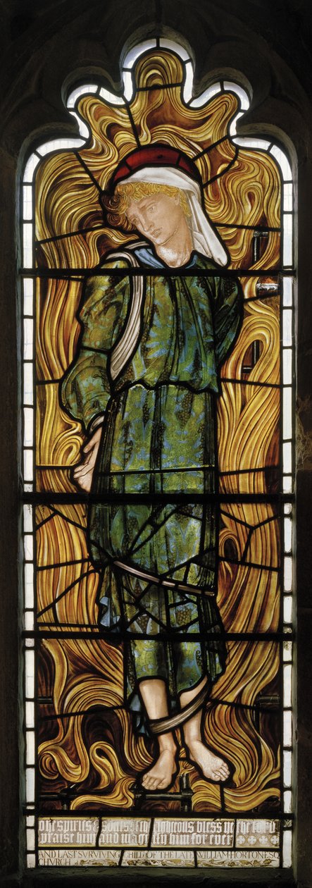 Abednigo, Ohnivá pec, Západní okno, 1870 od Edward Burne Jones