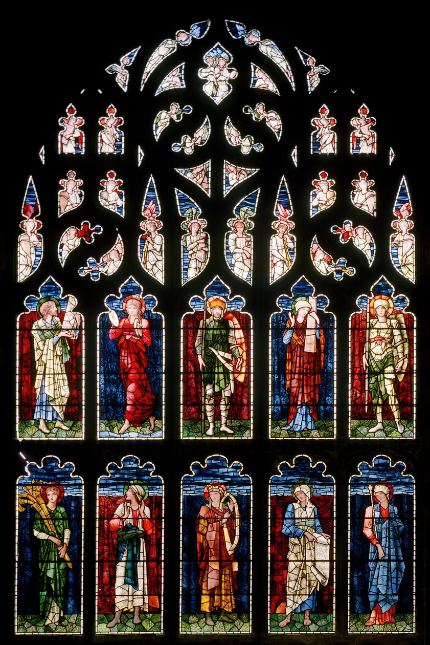 Ashton Under Lyne, Albion Congregational Church, Morris & Co., Edward Burne-Jones, South Transept, 1896 od Edward Burne Jones