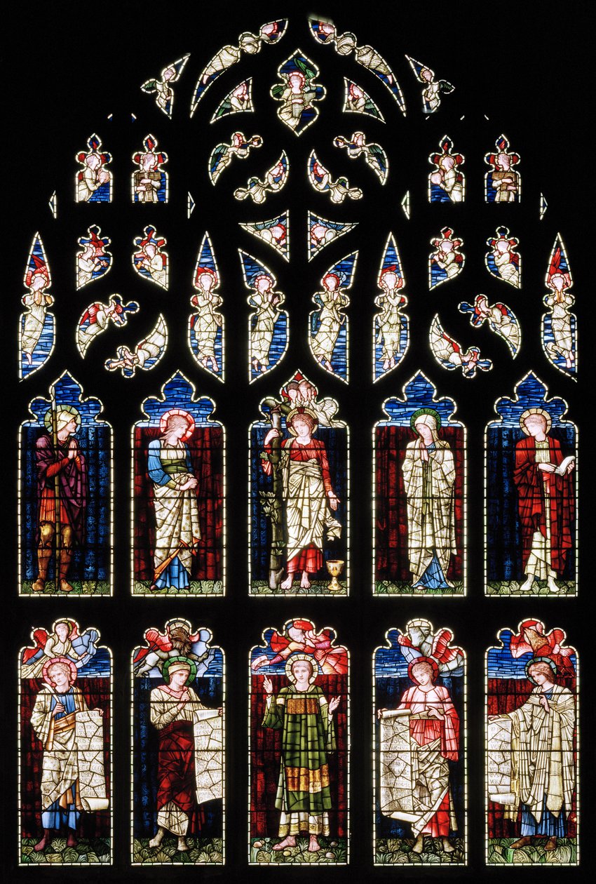 Ashton Under Lyne, Albion Congregational Church, Morris & Co., Edward Burne-Jones, South Transept, 1896 od Edward Burne Jones