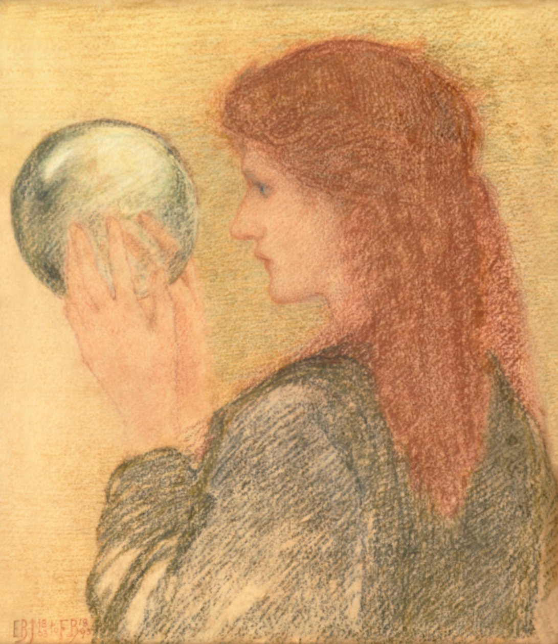 Astrologie, 1893 (pastel na papíře) od Edward Burne Jones