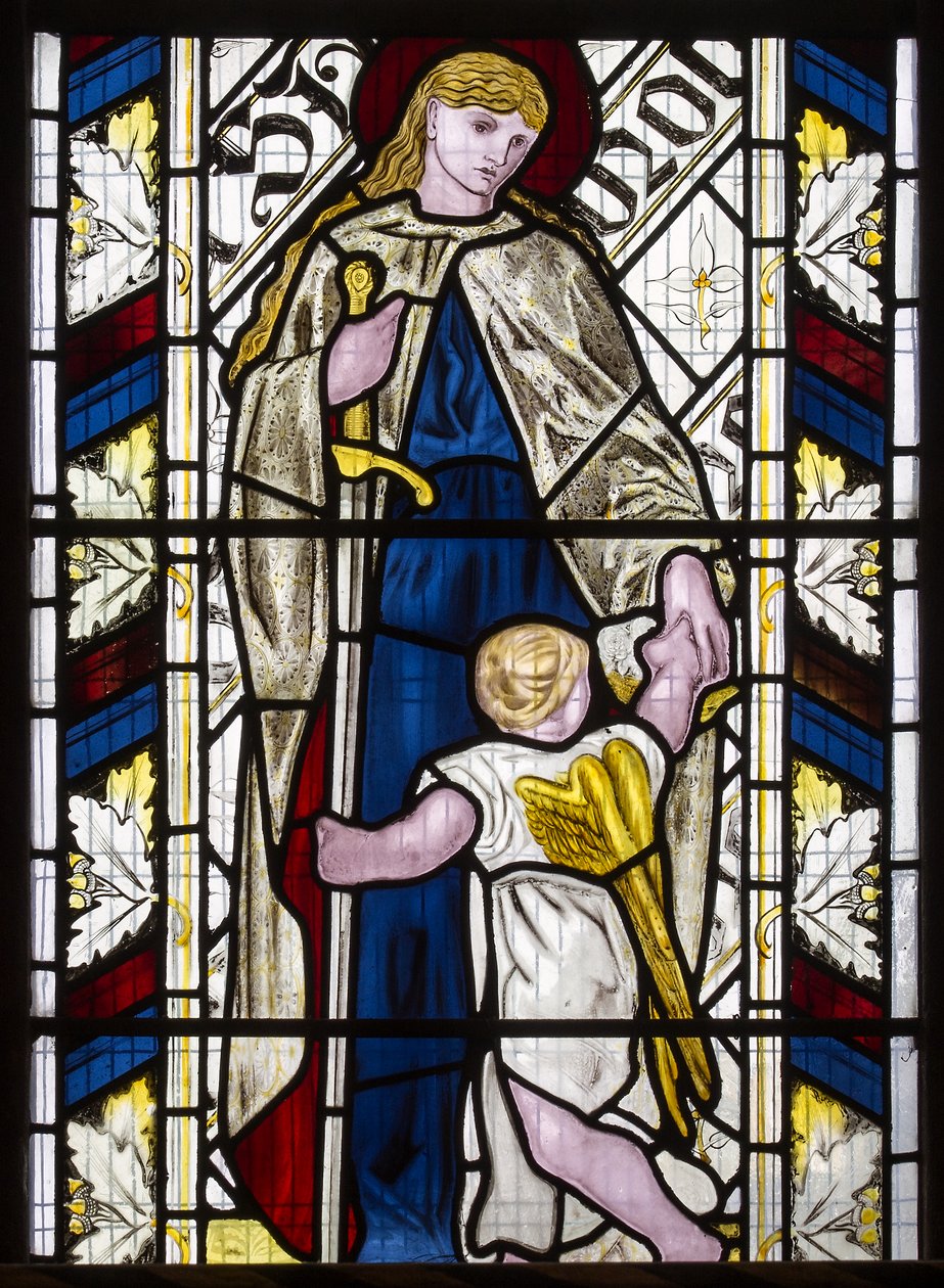 Cambridge, All Saints, Morris Marshall & Faulkner & Co, Edward Burne-Jones, St Dorothy, 1866 od Edward Burne Jones