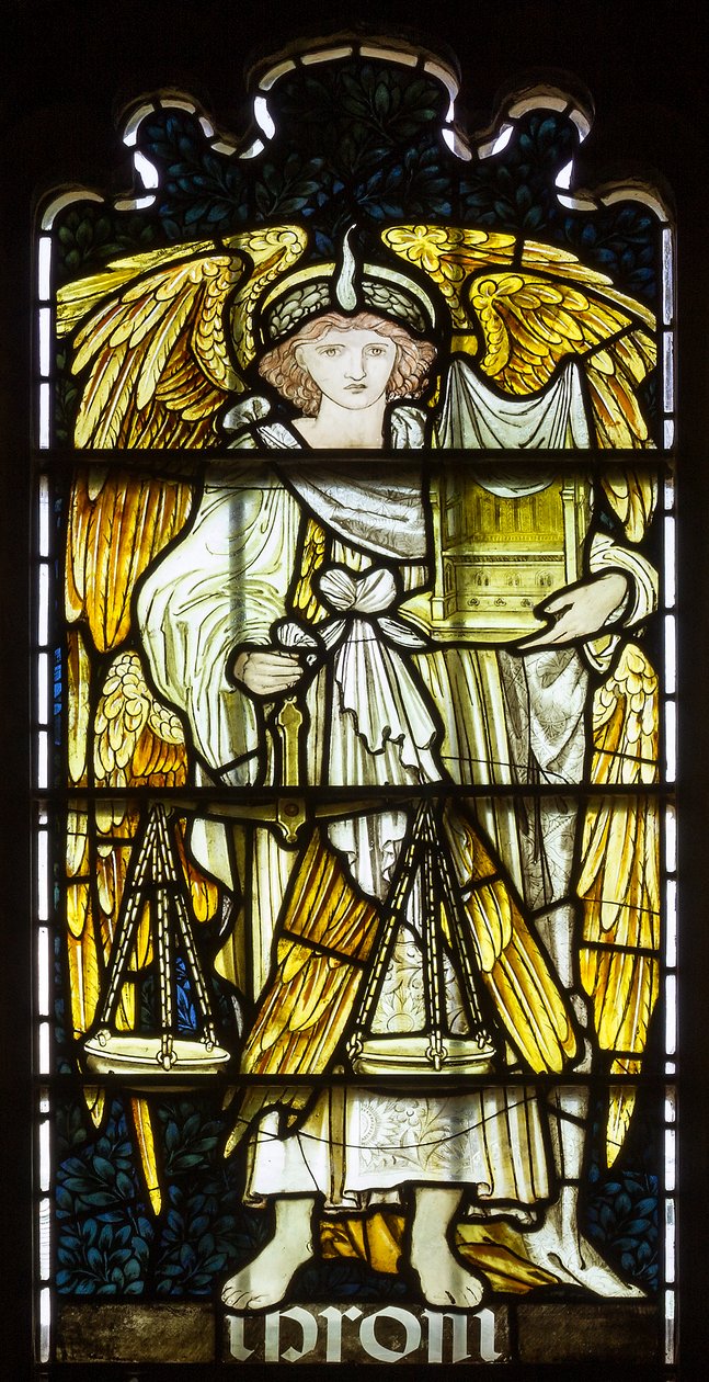 Cambridge, Jesus College Chapel, Morris & Co., Edward Burne-Jones, Ibrom, 1873 od Edward Burne Jones