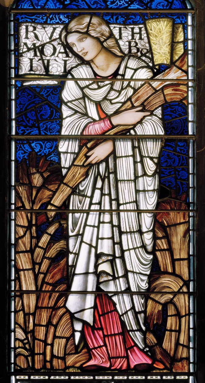 Edinburgh, St Giles Cathedral, Morris & Co., Edward Burne-Jones, Ruth, 1886 od Edward Burne Jones