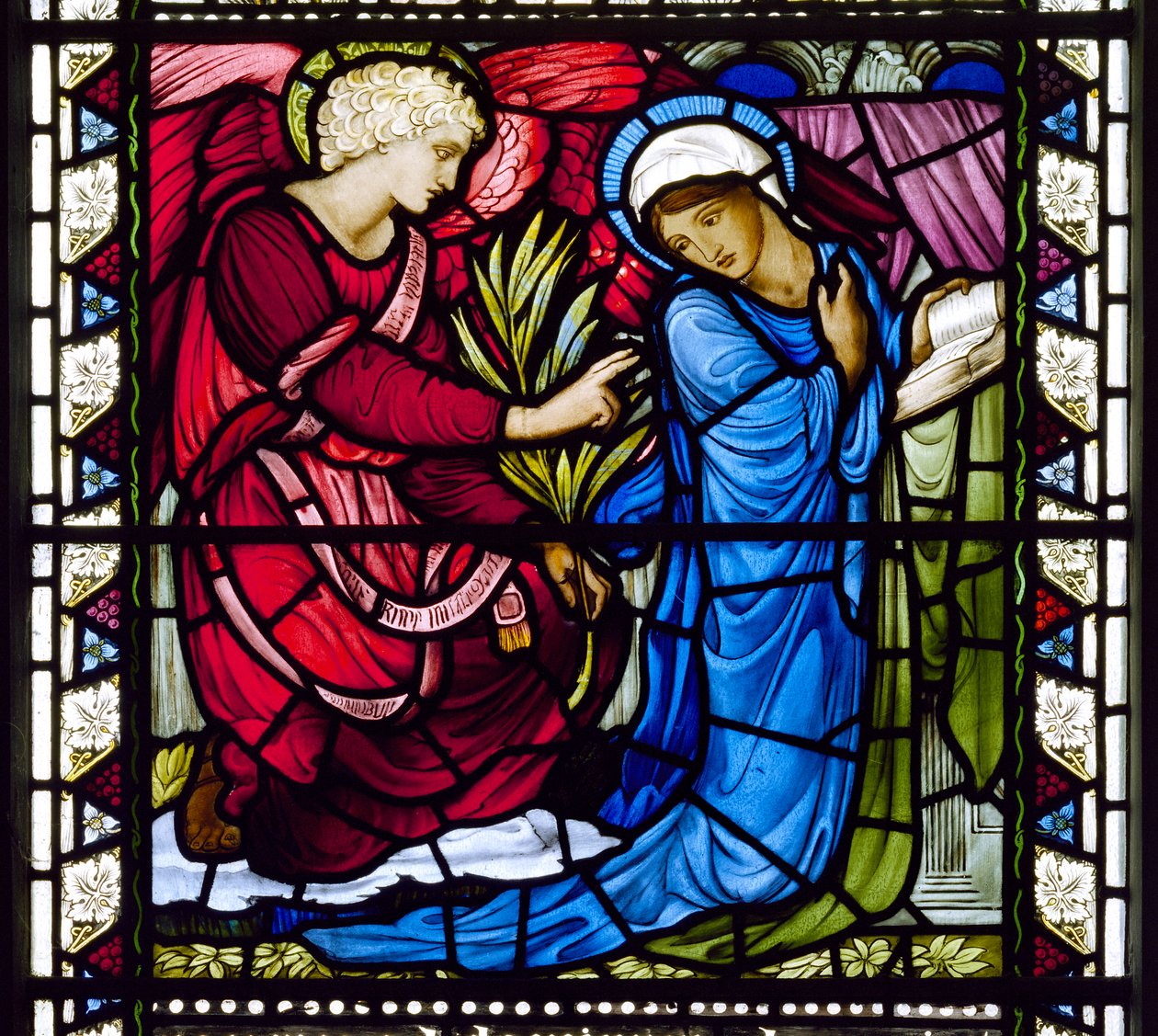Kirkcaldy Old Kirk, Morris & Co., Edward Burne-Jones, The Annunciation, 1886 od Edward Burne Jones