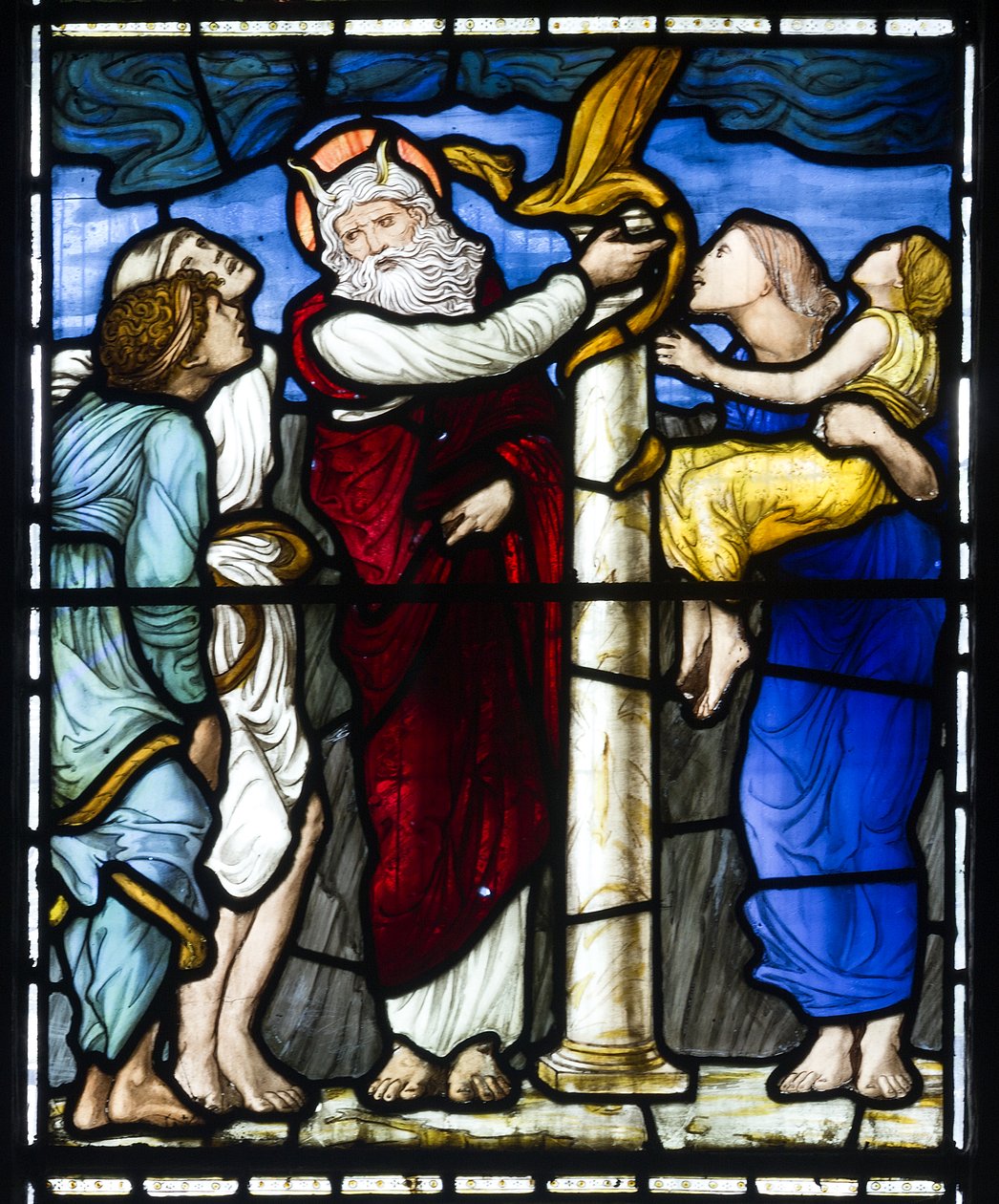 Mojžíš a drzý had, 1879 od Edward Burne Jones