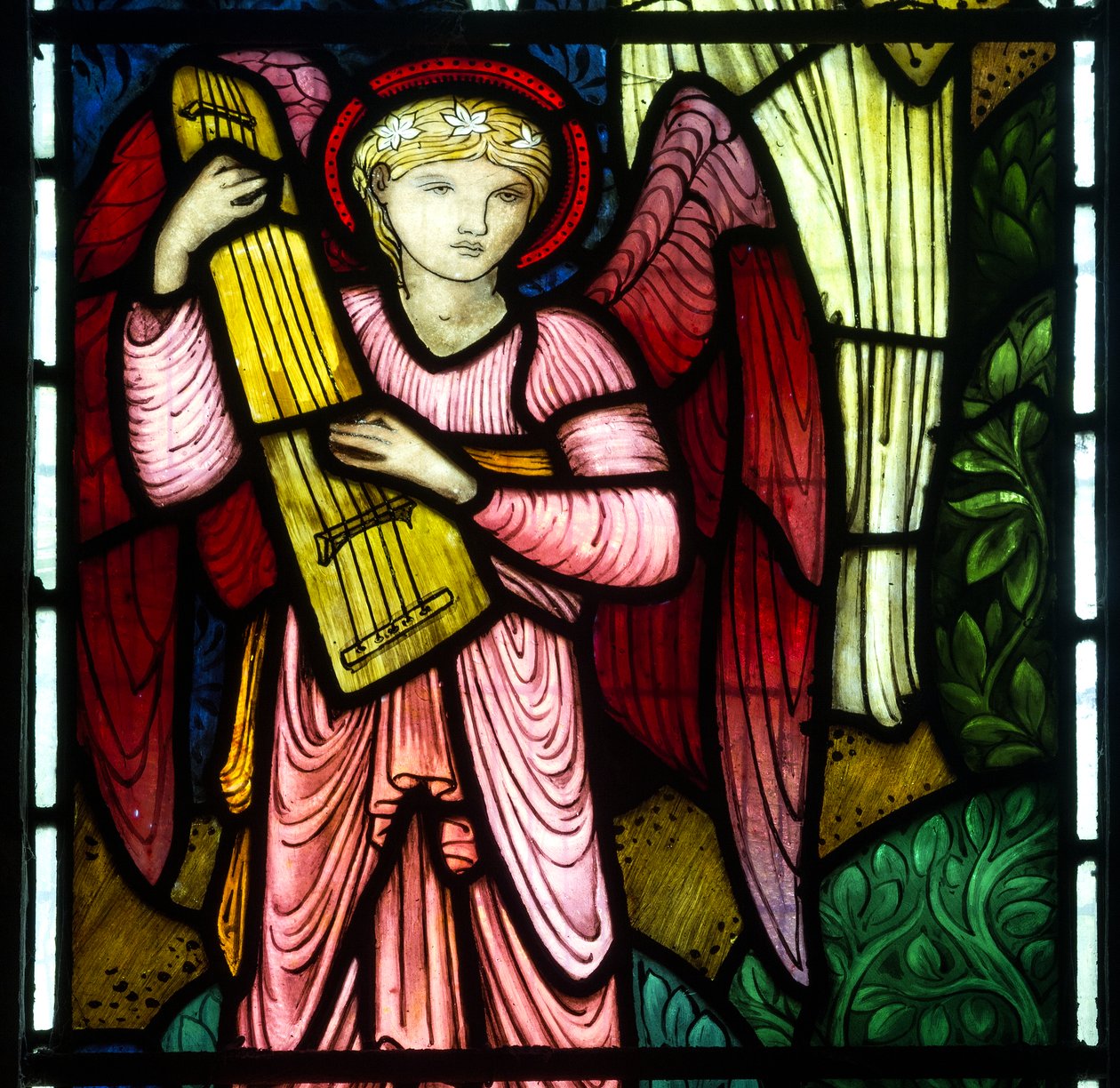 Muzikál Anděl ráje, 1875 od Edward Burne Jones