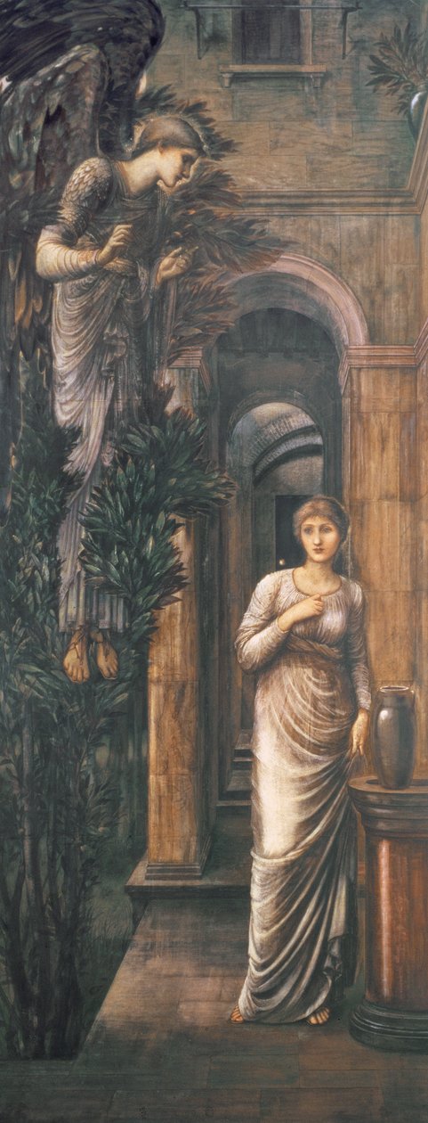 Zvěstování, 1887 od Edward Burne Jones