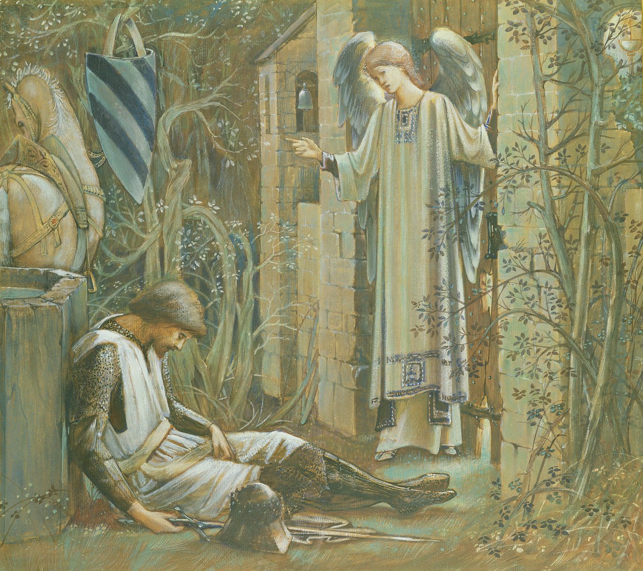 Selhání sira Lancelota od Edward Burne Jones