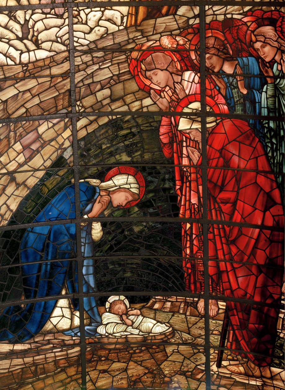 Okno Betléma, detail, 1888 od Edward Burne Jones