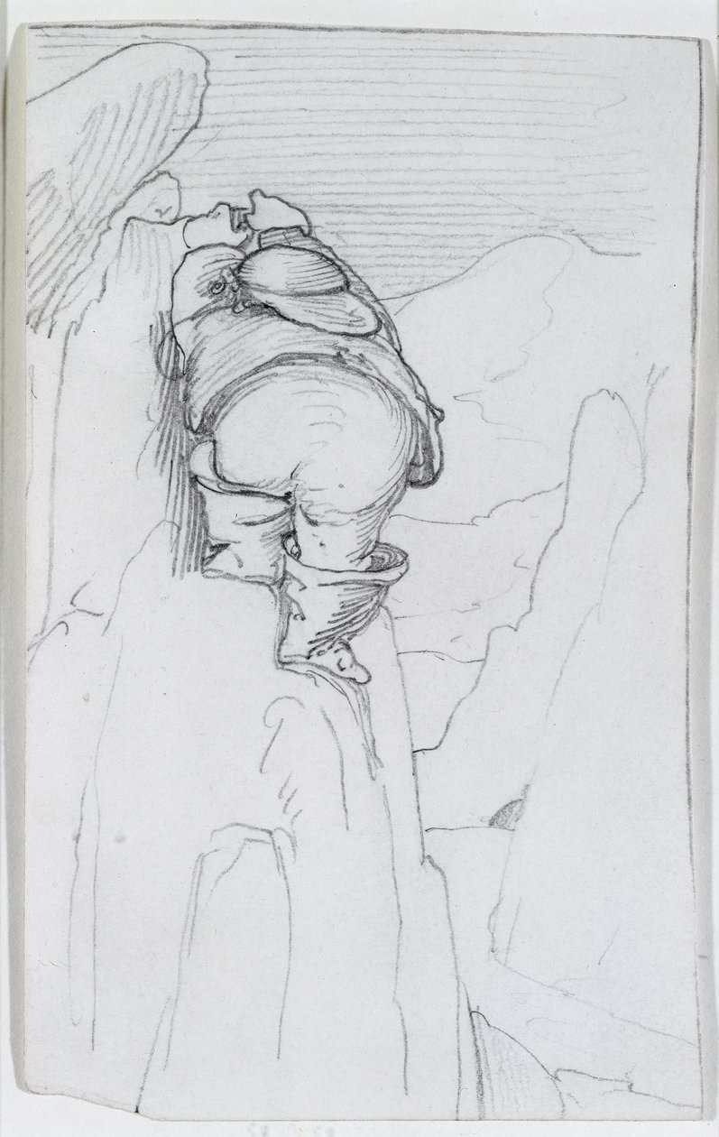 William Morris leze na horu na Islandu, kolem roku 1871 od Edward Burne Jones