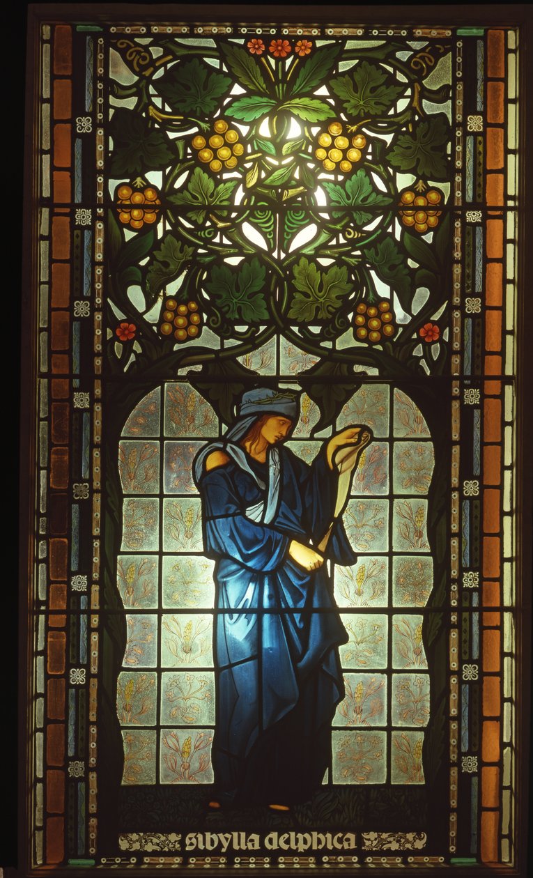 Okno s vyobrazením Sibylly Delphicy (vitráž) od Edward Burne Jones