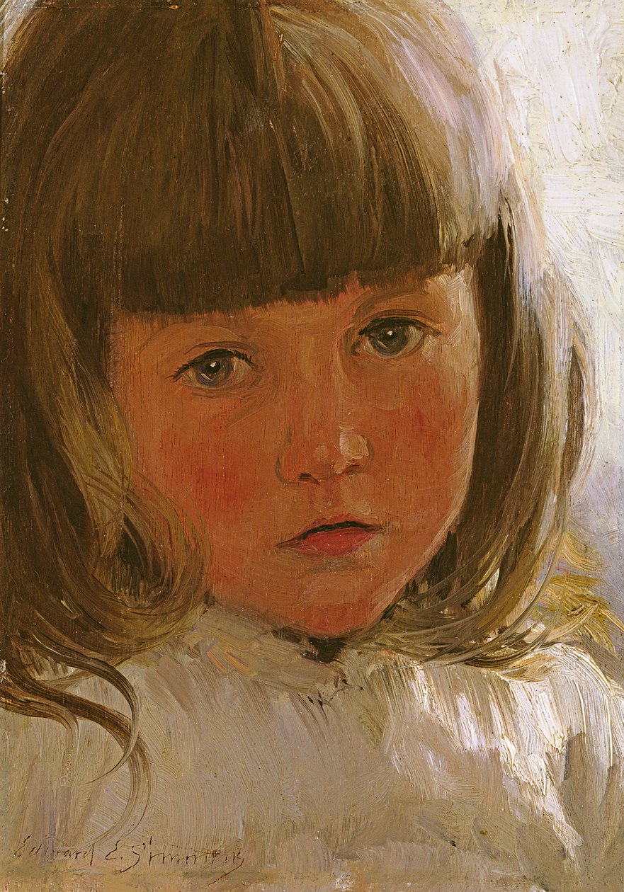 Studie mladé dívky od Edward Emerson Simmons