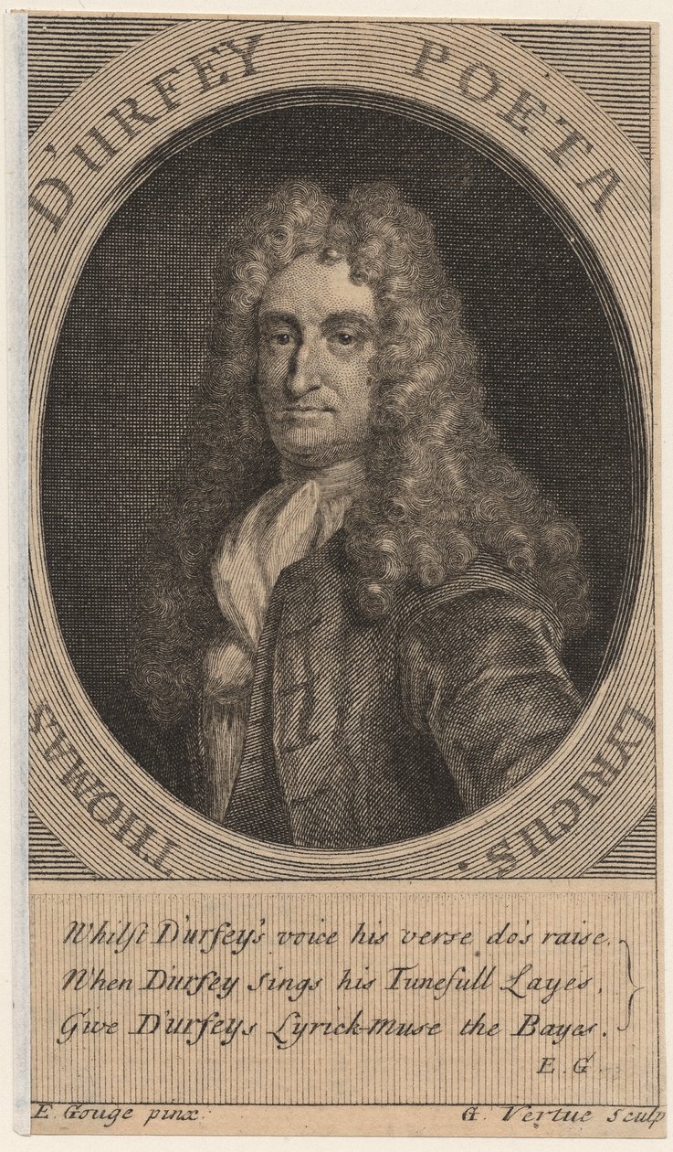 Thomas dUrfey, vyryl George Vertue (1683-1756), 1732 od Edward Gouge