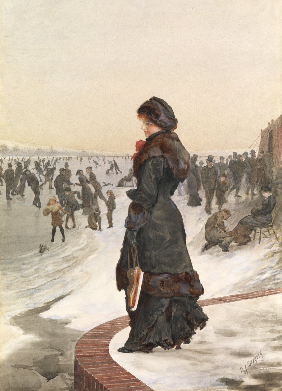 Skater (wc a barva karoserie na papíře) od Edward John Gregory