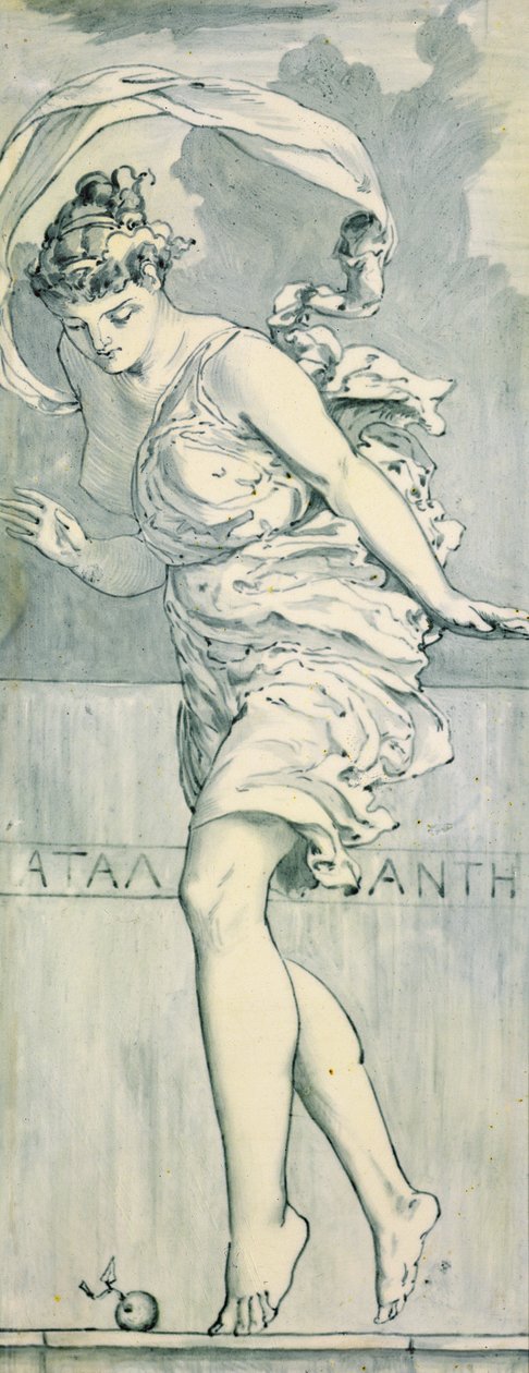 Atalanta, c.1866 (keramika) (pár k 368311) od Edward John Poynter