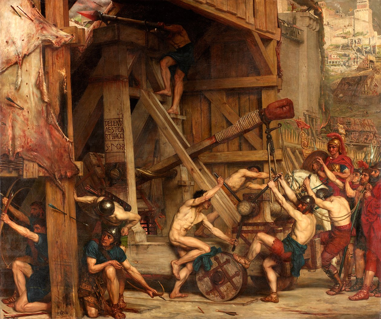 Katapult, kolem 1868-72 od Edward John Poynter