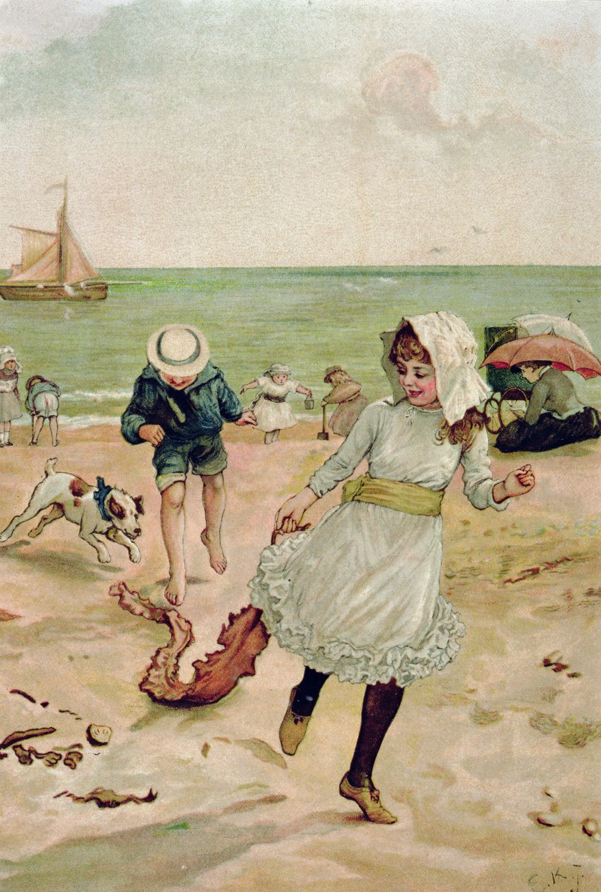 Děti a mořské řasy ze slunečních paprsků od Edward Killingworth Johnson