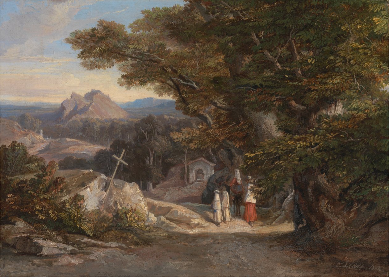 Mezi Olavano LCivitella od Edward Lear