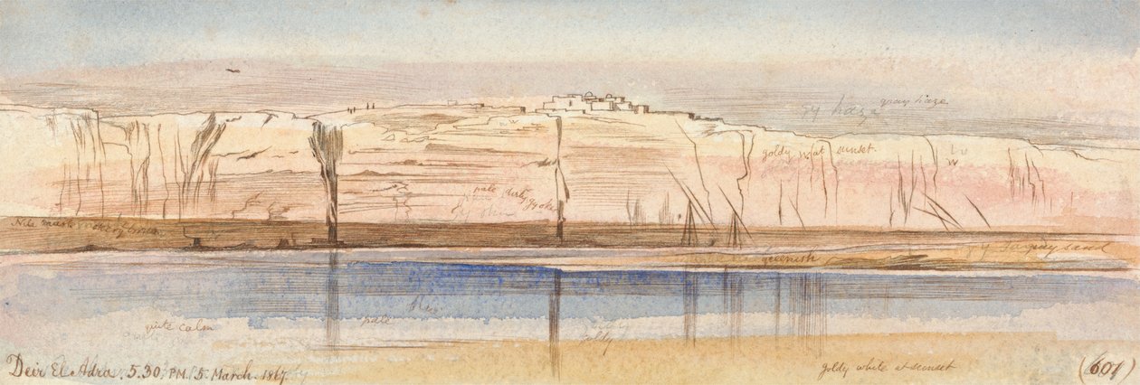Klášter El Adre od Edward Lear