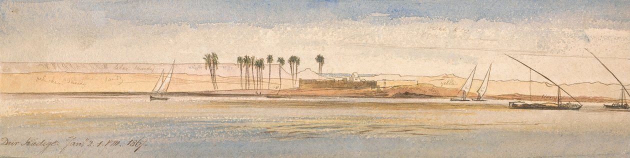 Deir Kadige, 1:00-2:00, 2. ledna 1867 od Edward Lear