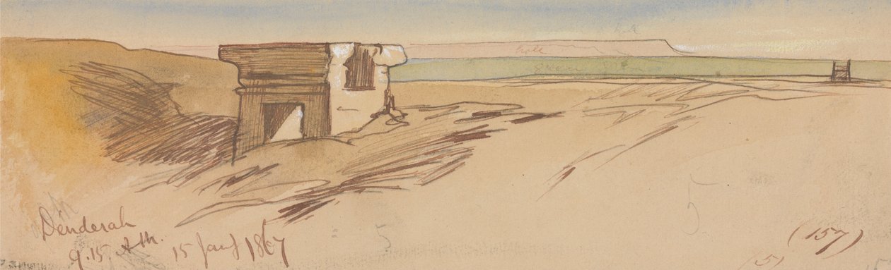 Dendera, 9-15 hod., 15. ledna 1867 (157) od Edward Lear