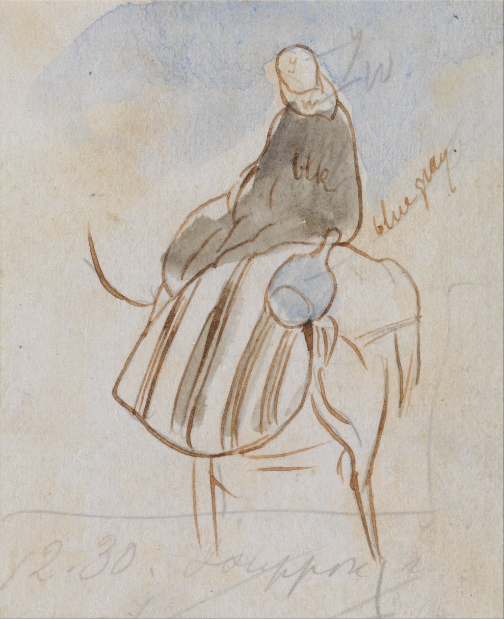 Egyptský muž na velbloudu od Edward Lear