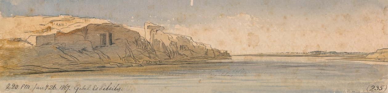 Gebel Es Silsilis od Edward Lear