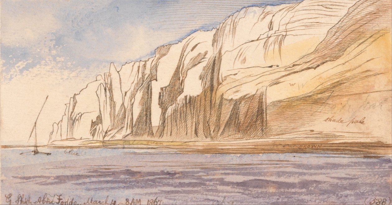 Gebel Sheikh Abu Fodde, 8-00, 4. března 1867 (588) od Edward Lear