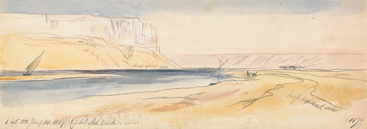 Dědicové Jebel Sheikh od Edward Lear