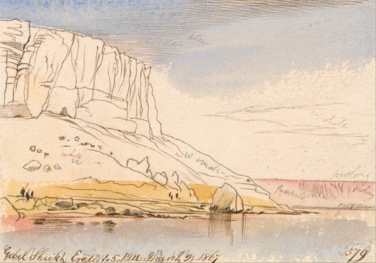 Dědicové Jebel Sheikh od Edward Lear