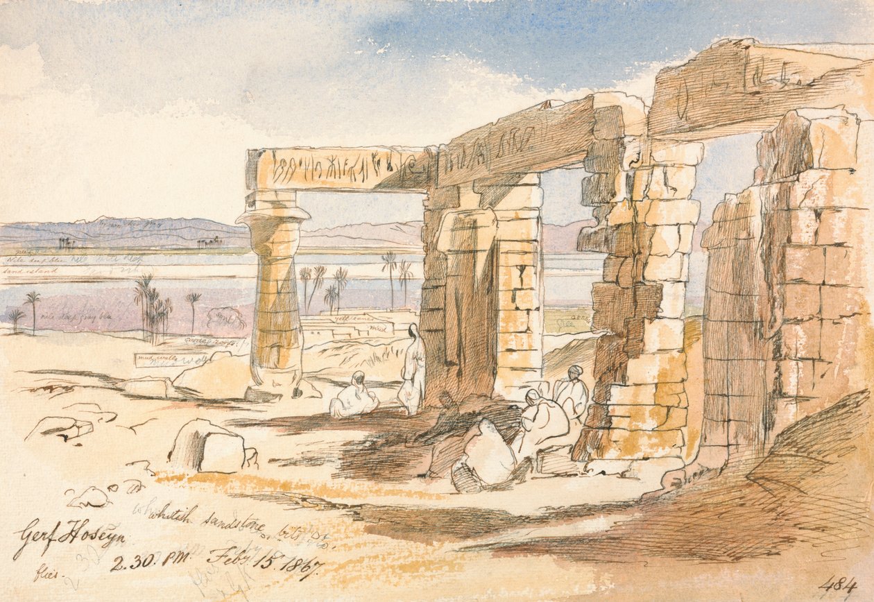 Gerf Hoseyn, 14:30-15:00, 15. února 1867 (484) od Edward Lear