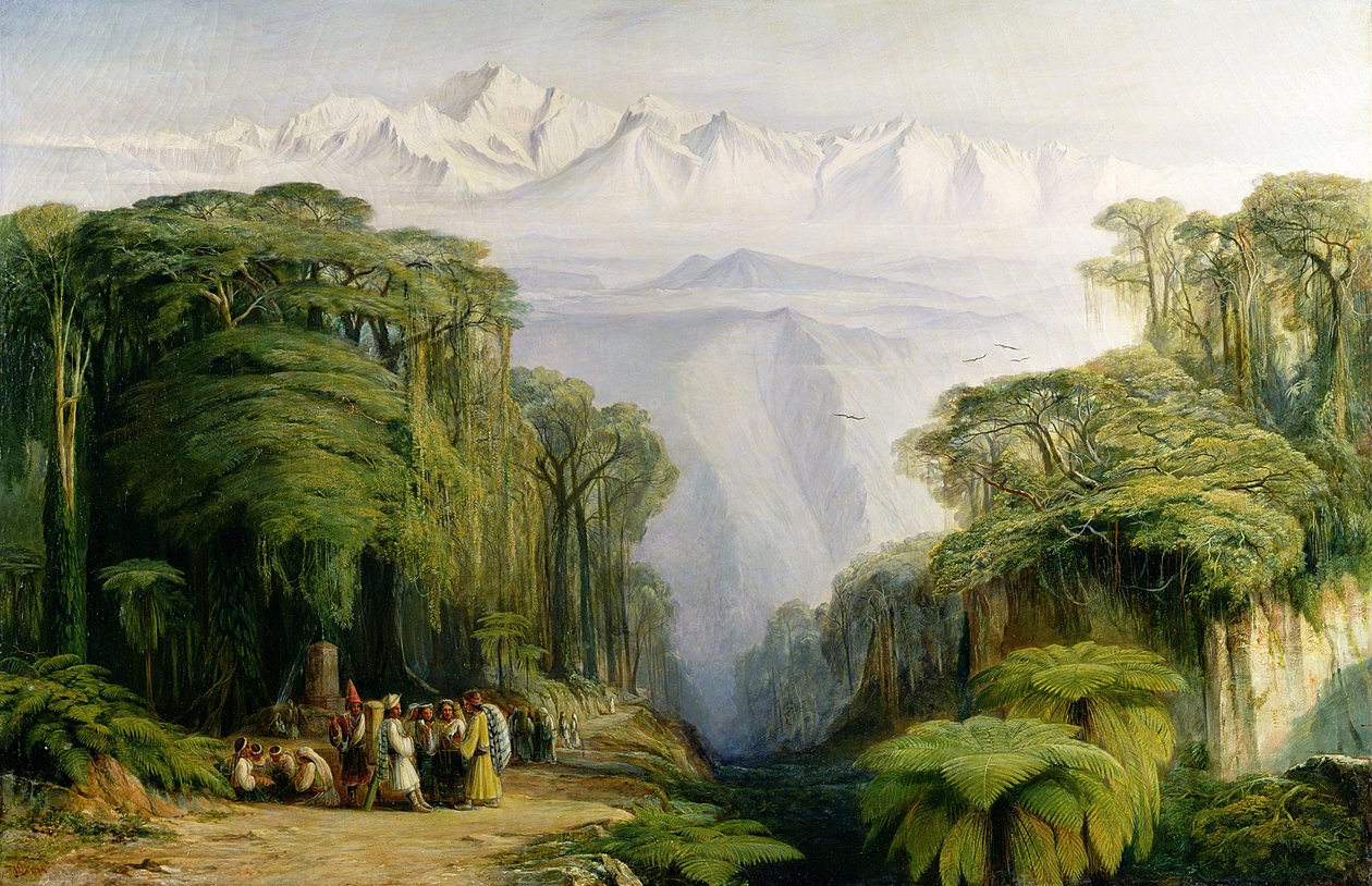 Kanchenjunga z Darjeelingu, 1879 od Edward Lear