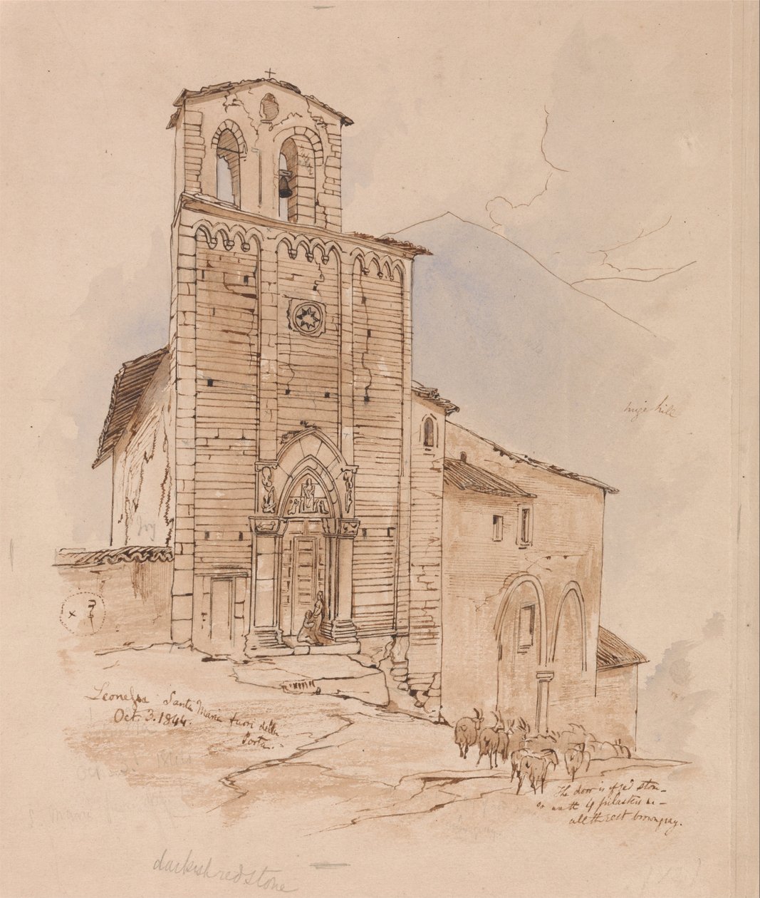 Leonessa, 3. října 1844 od Edward Lear