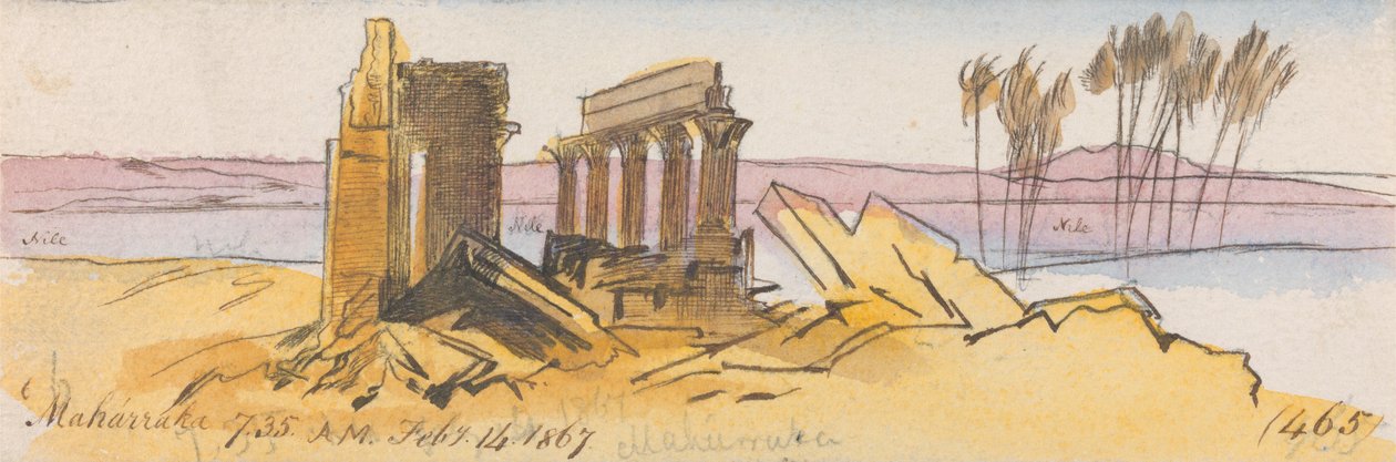 Maharraka, 7-35 hod., 14. února 1867 (465) od Edward Lear