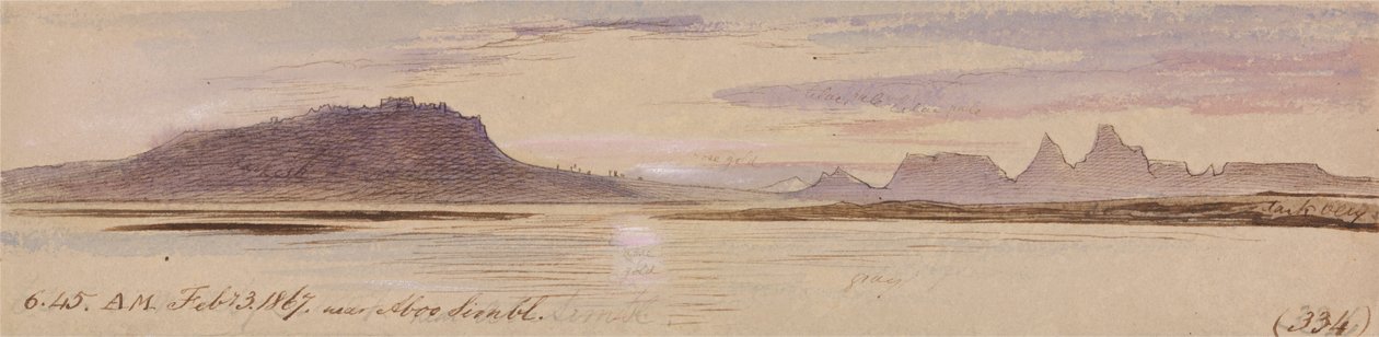 Nedaleko Abu Simbel od Edward Lear