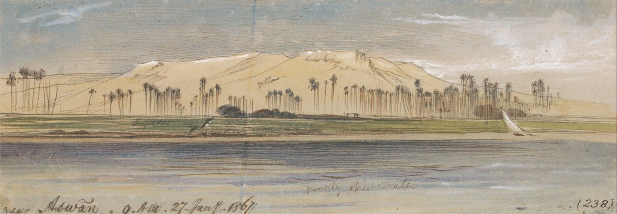 Blízko Asuánu od Edward Lear